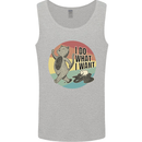 Cat I Do What I Want Funny Coffee Mens Vest Tank Top Sports Grey