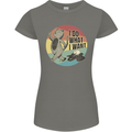 Cat I Do What I Want Funny Coffee Womens Petite Cut T-Shirt Charcoal