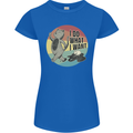 Cat I Do What I Want Funny Coffee Womens Petite Cut T-Shirt Royal Blue