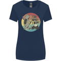 Cat I Do What I Want Funny Coffee Womens Wider Cut T-Shirt Navy Blue