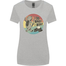 Cat I Do What I Want Funny Coffee Womens Wider Cut T-Shirt Sports Grey