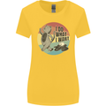 Cat I Do What I Want Funny Coffee Womens Wider Cut T-Shirt Yellow