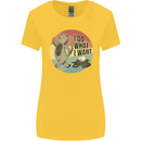 Cat I Do What I Want Funny Coffee Womens Wider Cut T-Shirt Yellow