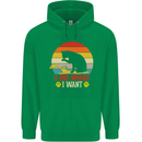 Cat I Do What I Want Funny Kitten Lover Childrens Kids Hoodie Irish Green