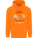 Cat I Do What I Want Funny Kitten Lover Childrens Kids Hoodie Orange