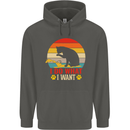 Cat I Do What I Want Funny Kitten Lover Childrens Kids Hoodie Storm Grey