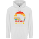 Cat I Do What I Want Funny Kitten Lover Childrens Kids Hoodie White