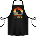 Cat I Do What I Want Funny Kitten Lover Cotton Apron 100% Organic Black