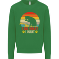 Cat I Do What I Want Funny Kitten Lover Kids Sweatshirt Jumper Irish Green