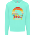Cat I Do What I Want Funny Kitten Lover Kids Sweatshirt Jumper Peppermint
