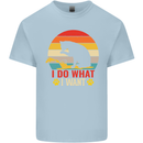 Cat I Do What I Want Funny Kitten Lover Kids T-Shirt Childrens Light Blue