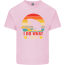 Cat I Do What I Want Funny Kitten Lover Kids T-Shirt Childrens Light Pink