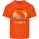Cat I Do What I Want Funny Kitten Lover Kids T-Shirt Childrens Orange