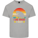 Cat I Do What I Want Funny Kitten Lover Kids T-Shirt Childrens Sports Grey