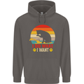 Cat I Do What I Want Funny Kitten Lover Mens 80% Cotton Hoodie Charcoal