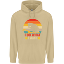Cat I Do What I Want Funny Kitten Lover Mens 80% Cotton Hoodie Sand