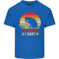 Cat I Do What I Want Funny Kitten Lover Mens Cotton T-Shirt Tee Top Royal Blue