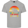 Cat I Do What I Want Funny Kitten Lover Mens Cotton T-Shirt Tee Top Sports Grey