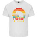 Cat I Do What I Want Funny Kitten Lover Mens Cotton T-Shirt Tee Top White