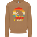 Cat I Do What I Want Funny Kitten Lover Mens Sweatshirt Jumper Caramel Latte