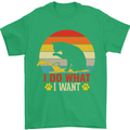 Cat I Do What I Want Funny Kitten Lover Mens T-Shirt Cotton Gildan Irish Green