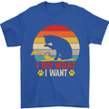 Cat I Do What I Want Funny Kitten Lover Mens T-Shirt Cotton Gildan Royal Blue