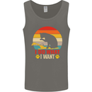 Cat I Do What I Want Funny Kitten Lover Mens Vest Tank Top Charcoal