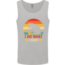 Cat I Do What I Want Funny Kitten Lover Mens Vest Tank Top Sports Grey