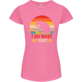 Cat I Do What I Want Funny Kitten Lover Womens Petite Cut T-Shirt Azalea