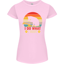 Cat I Do What I Want Funny Kitten Lover Womens Petite Cut T-Shirt Light Pink