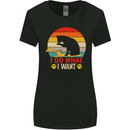 Cat I Do What I Want Funny Kitten Lover Womens Wider Cut T-Shirt Black