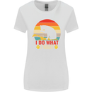 Cat I Do What I Want Funny Kitten Lover Womens Wider Cut T-Shirt White