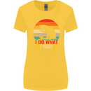 Cat I Do What I Want Funny Kitten Lover Womens Wider Cut T-Shirt Yellow
