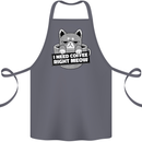 Cat I Need Coffee Right Meow Funny Cotton Apron 100% Organic Steel
