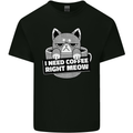 Cat I Need Coffee Right Meow Funny Kids T-Shirt Childrens Black