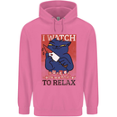 Cat I Watch Murder Documentaries to Relax Childrens Kids Hoodie Azalea