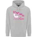 Cat Let that Sh!t Go Funny Pet Kitten Rude Mens 80% Cotton Hoodie Sports Grey