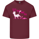 Cat Let that Sh!t Go Funny Pet Kitten Rude Mens Cotton T-Shirt Tee Top Maroon