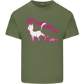 Cat Let that Sh!t Go Funny Pet Kitten Rude Mens Cotton T-Shirt Tee Top Military Green