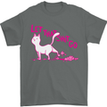 Cat Let that Sh!t Go Funny Pet Kitten Rude Mens T-Shirt Cotton Gildan Charcoal