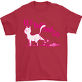 Cat Let that Sh!t Go Funny Pet Kitten Rude Mens T-Shirt Cotton Gildan Red