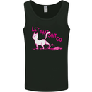 Cat Let that Sh!t Go Funny Pet Kitten Rude Mens Vest Tank Top Black