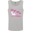 Cat Let that Sh!t Go Funny Pet Kitten Rude Mens Vest Tank Top Sports Grey