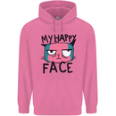 Cat My Happy Face Funny Grumpy Childrens Kids Hoodie Azalea
