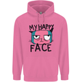 Cat My Happy Face Funny Grumpy Mens 80% Cotton Hoodie Azelea