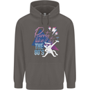Cat Purrty Like It's the 80's Mens 80% Cotton Hoodie Charcoal