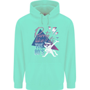 Cat Purrty Like It's the 80's Mens 80% Cotton Hoodie Peppermint