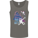 Cat Purrty Like It's the 80's Mens Vest Tank Top Charcoal