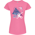 Cat Purrty Like It's the 80's Womens Petite Cut T-Shirt Azalea