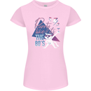 Cat Purrty Like It's the 80's Womens Petite Cut T-Shirt Light Pink